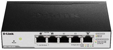 D-LINK DGS-1100-05PD 5-Port Gigabit-LAN, PoE, Smart Managed, Auto Surveillance