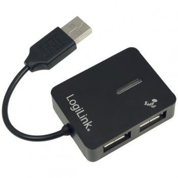 USB2.0 HUB 4Port LogiLink Smile passiv Black